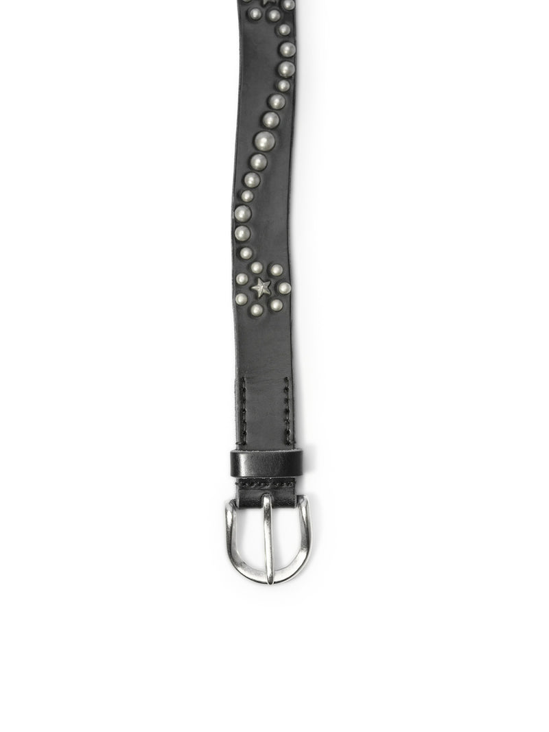 STAR FALL BELT IN BLACK LEATHER