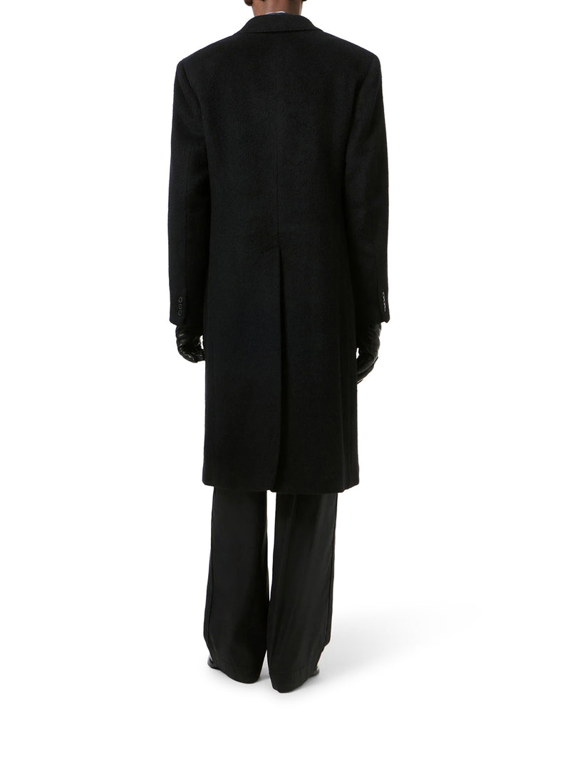 WHALE DOUBLE-BREASTED MOHAIR WOOL COAT