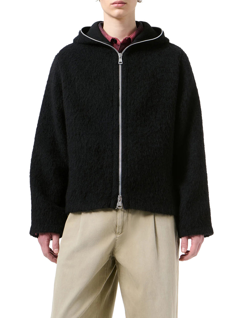 FULL ZIP WOOL HOODIE