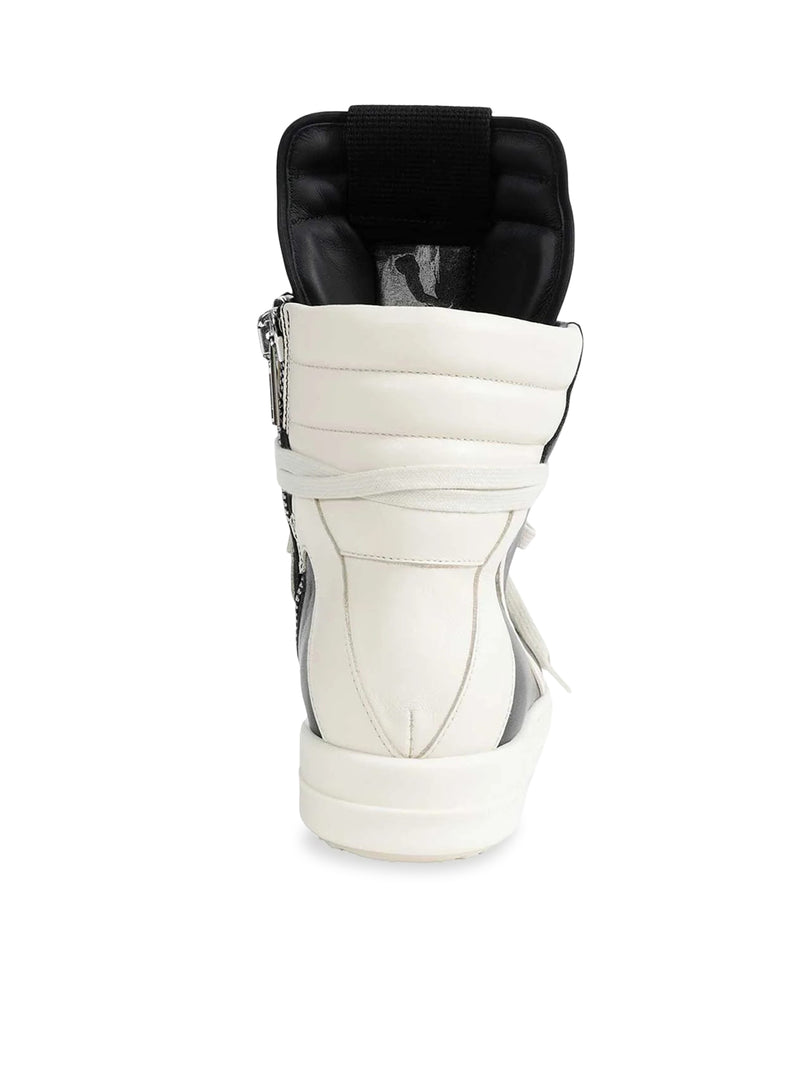 GEOBASKET HIGH-TOP LEATHER SNEAKERS