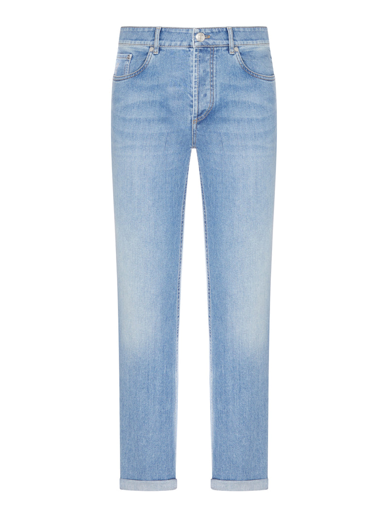 LIGHT WASH DENIM JEANS