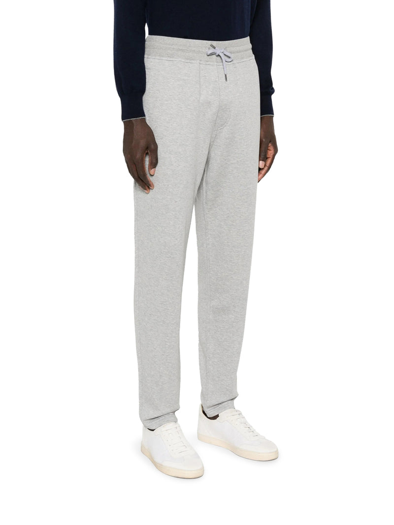 DOUBLE-BAND COTTON, CASHMERE AND SILK SWEATPANTS