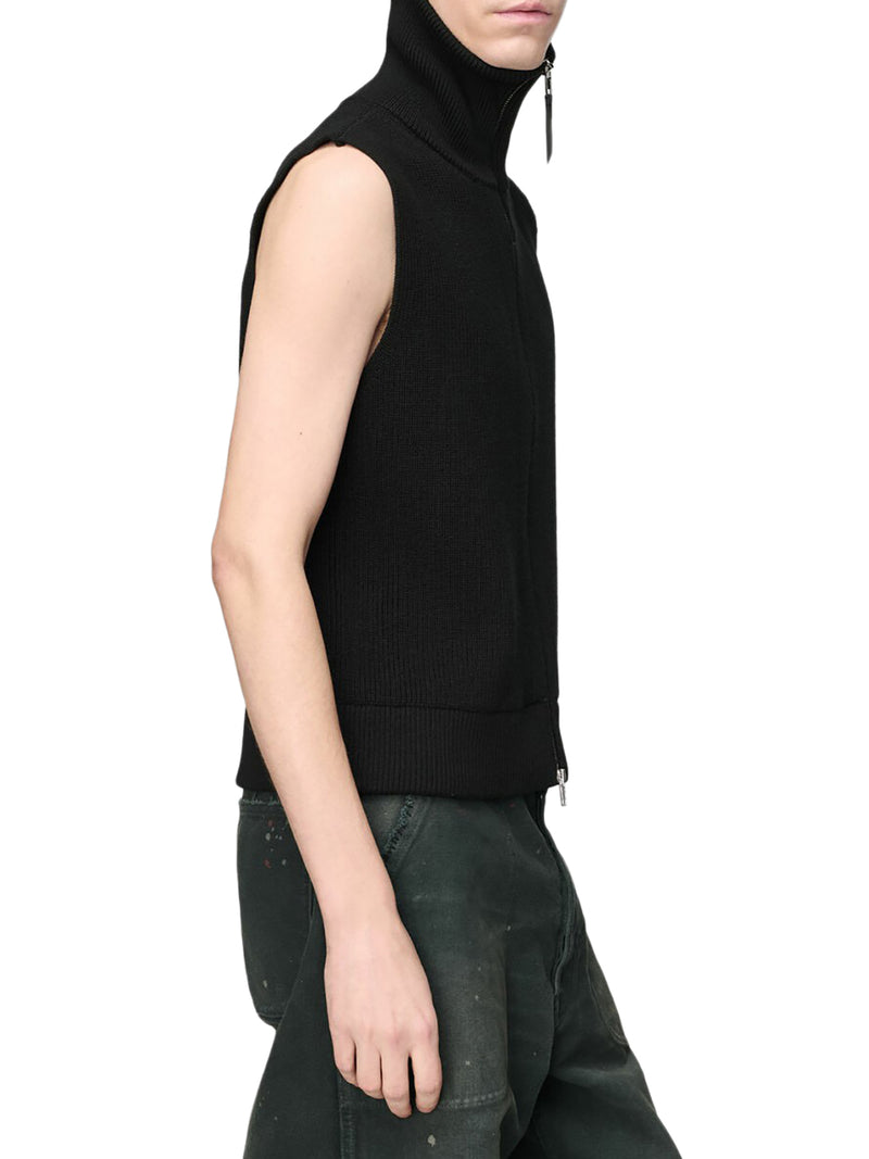 ZIP KNIT GILET