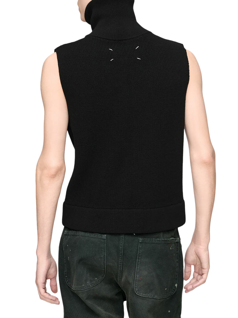 ZIP KNIT GILET