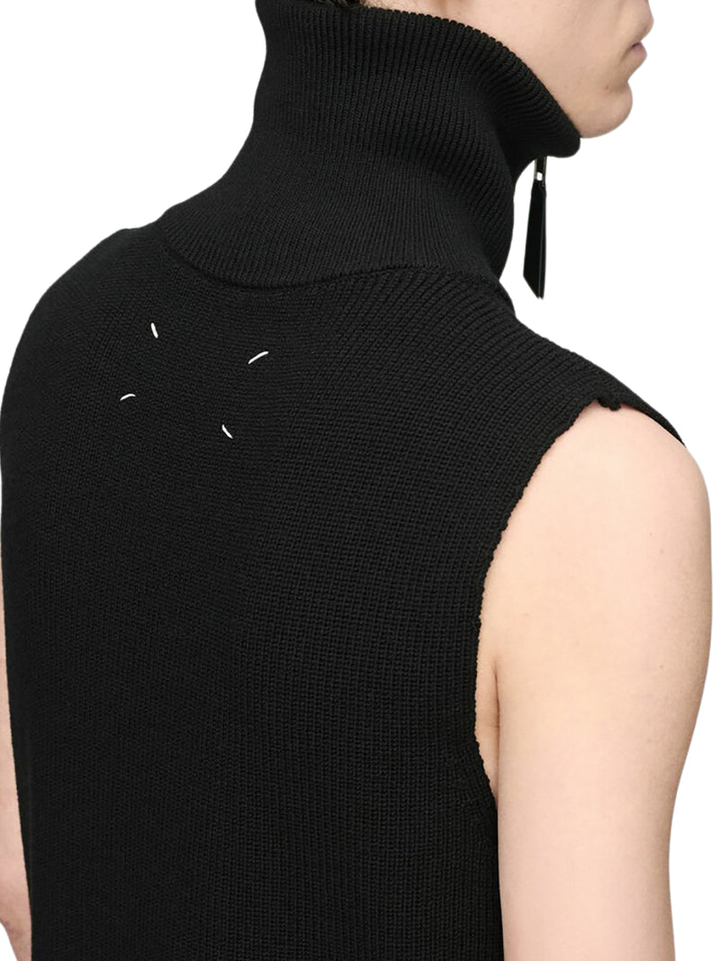 ZIP KNIT GILET