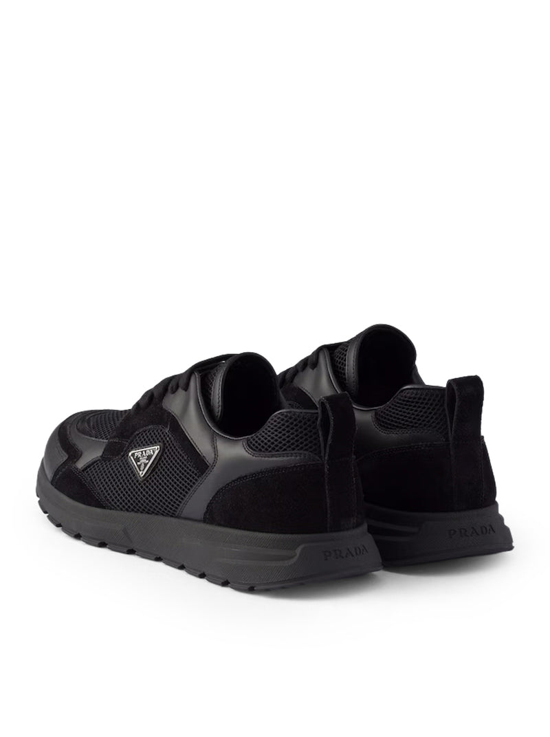 PRAX SNEAKERS IN LEATHER AND FABRIC