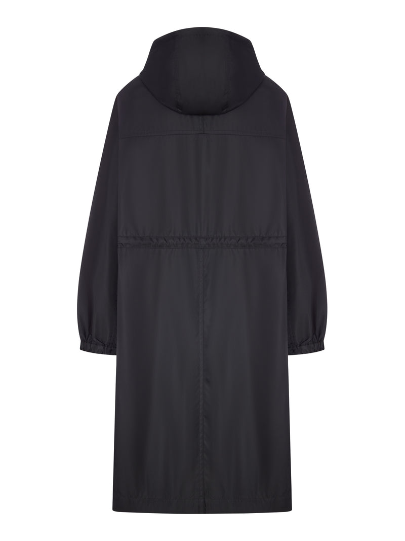 RE-NYLON TRENCH COAT WITH HOOD