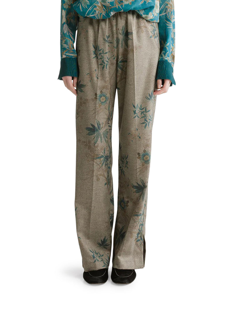 FLORAL PRINT PALAZZO TROUSERS