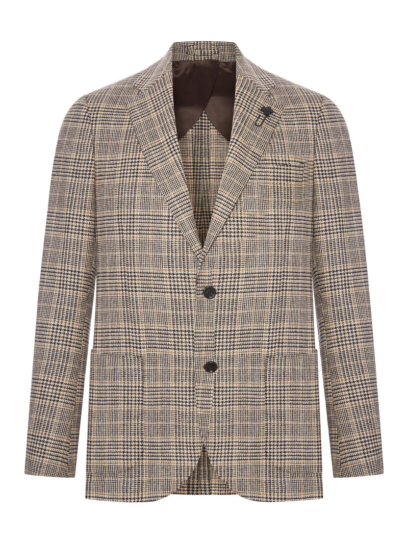 TAILORED SINGLE-BREASTED WOOL AND CASHMERE BLAZER