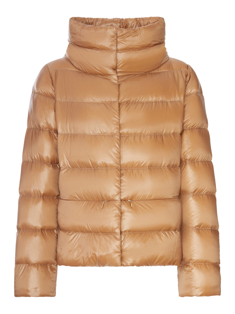 PADDED DOWN JACKET WITH A WRAP-AROUND COLLAR