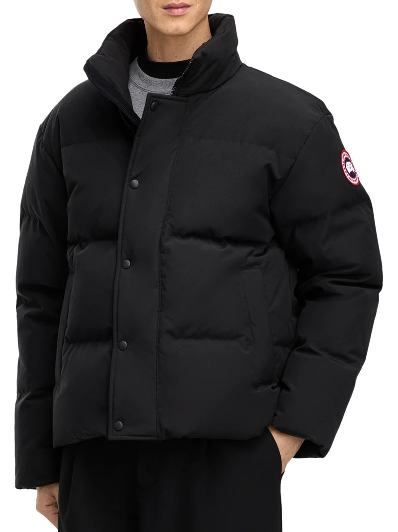 SHORT PADDED DOWN JACKET WITH HIGH COLLAR