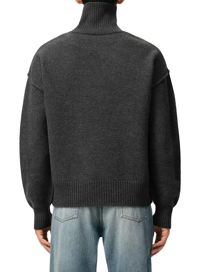AMI DE COEUR WOOL HIGH NECK SWEATER