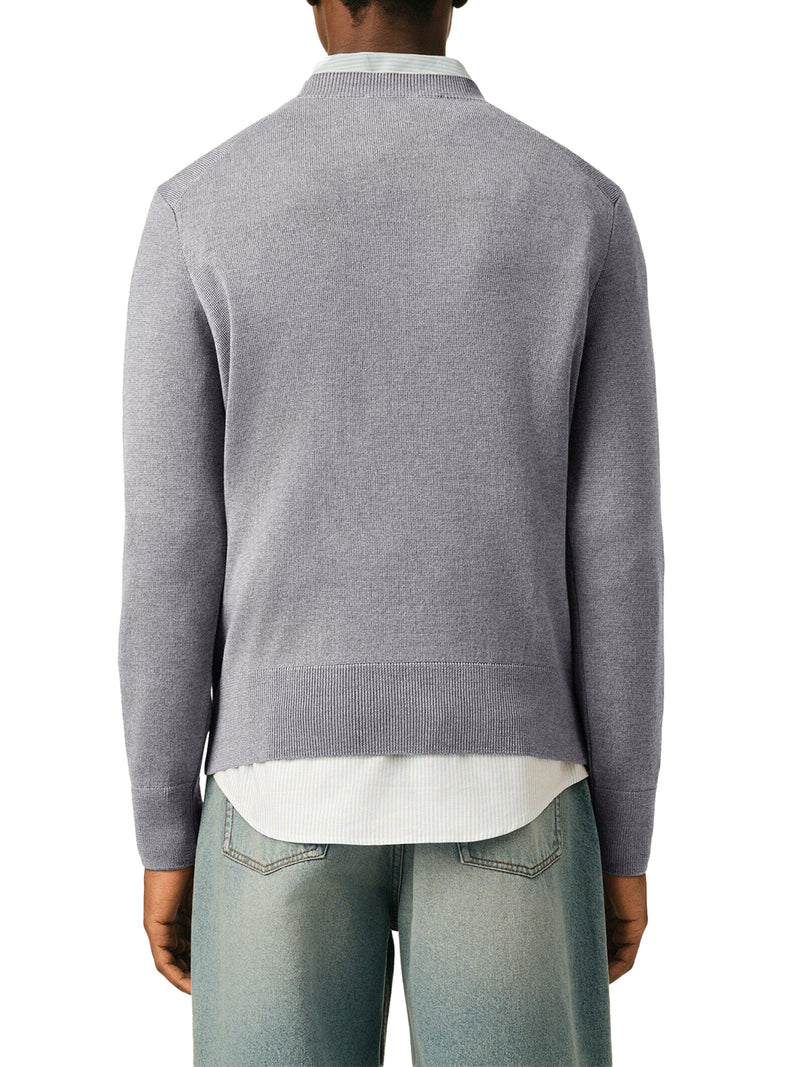 CREWNECK SWEATER AMI DE COEUR IN MERINO WOOL
