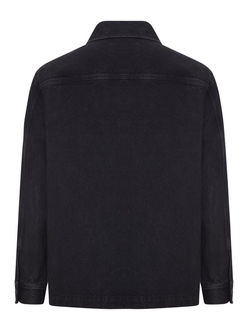 OVERSHIRT CASSANDRE IN DENIM BLACK SAND