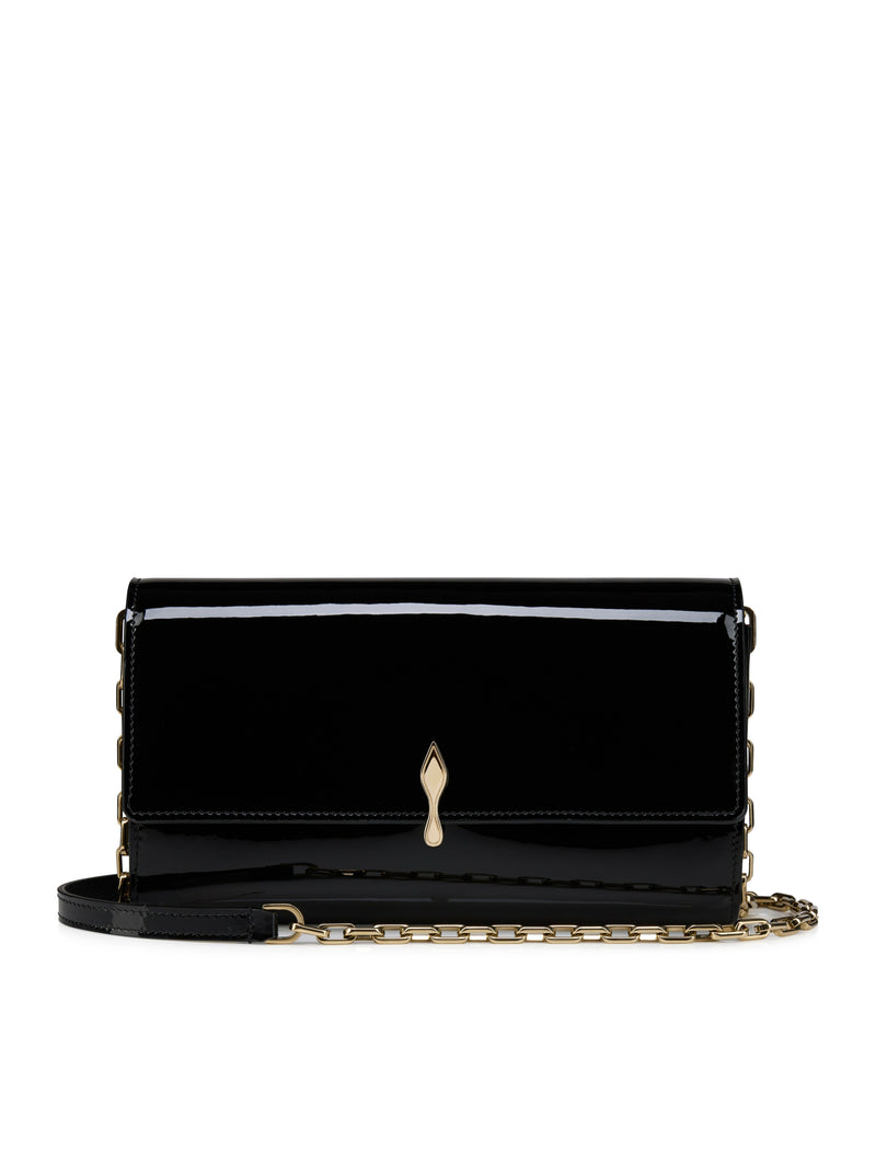 BETTINA WALLET WITH CHAIN IN PATENT CALFSKIN