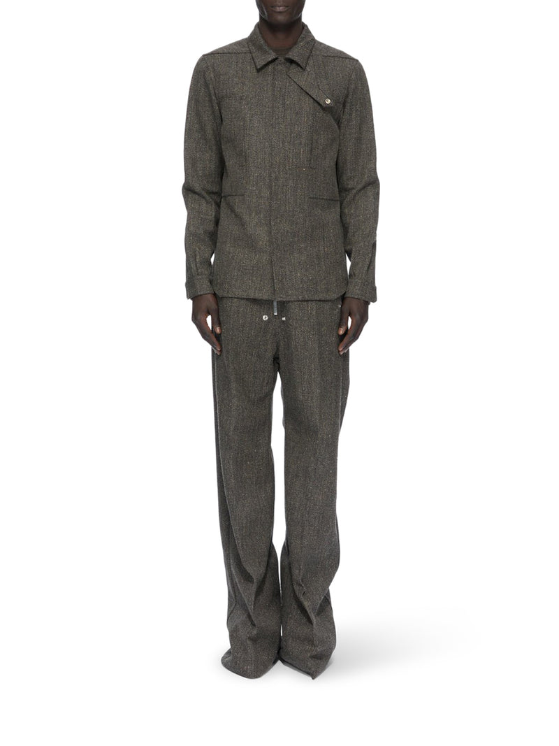 HIGH-NECK OVERSHIRT WITH A SOFT ENVELOPING FEEL