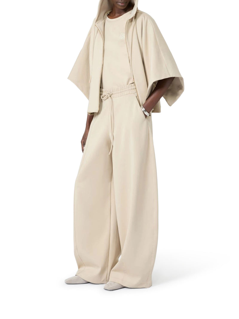 BARREL LEG PANTS IN TECHNICAL COTTON JERSEY