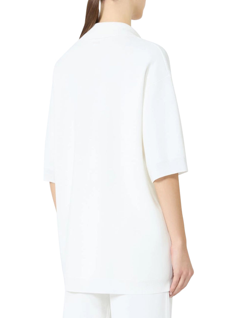 LONG VISCOSE CREPE SWEATER