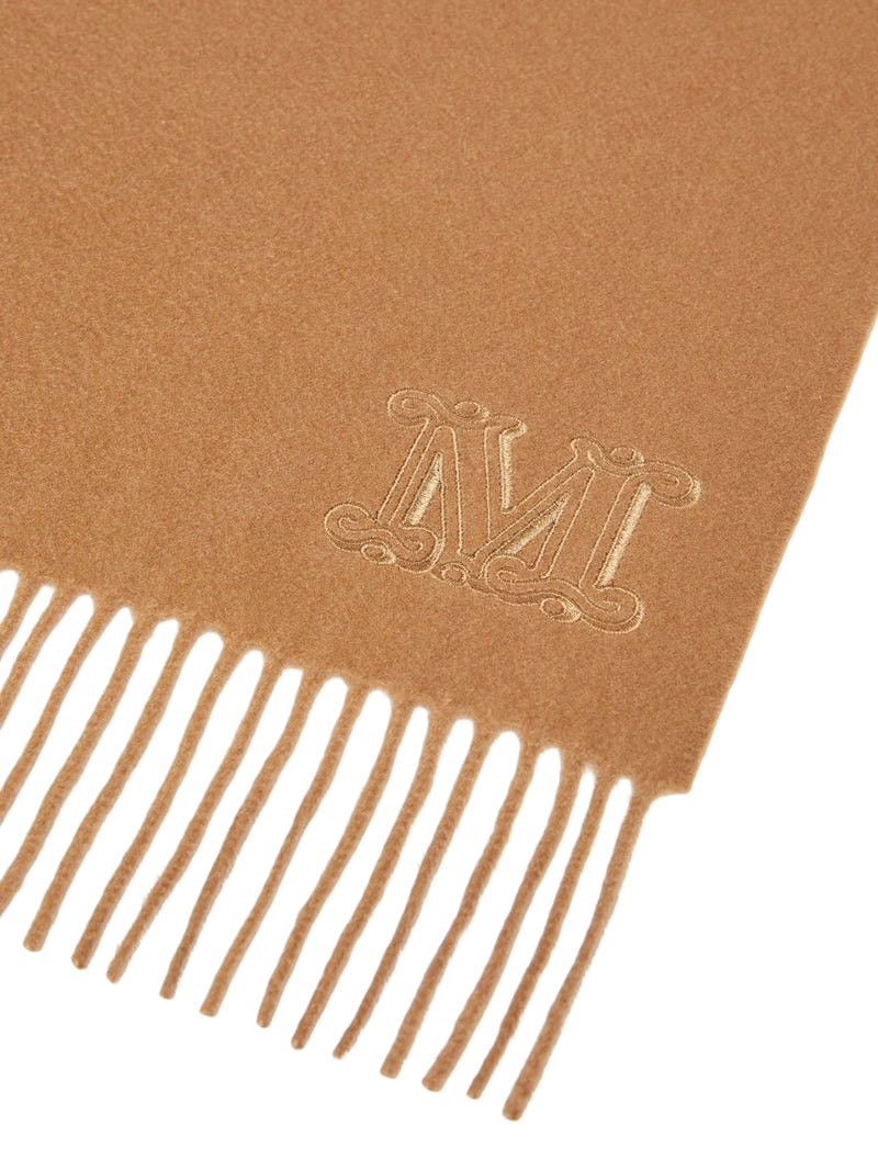 CASHMERE STOLE WITH MONOGRAM EMBROIDERY