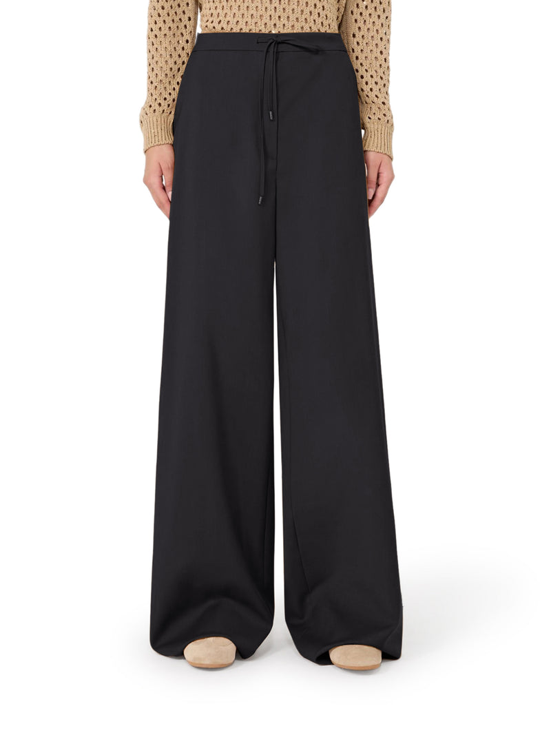 LIGHTWEIGHT WOOL CANVAS TROUSERS