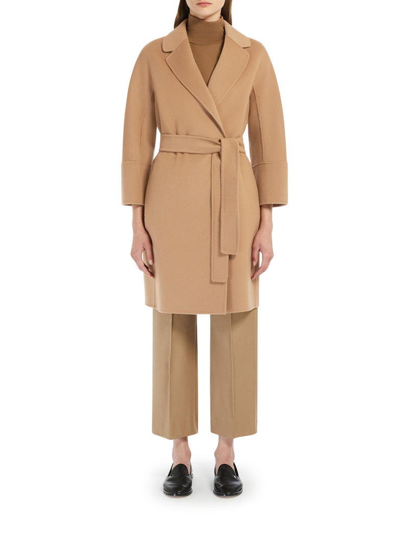 ARONA BELTED WOOL WRAP COAT