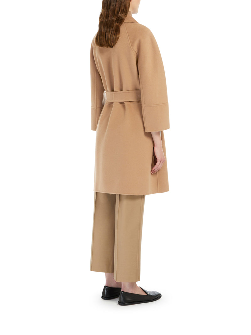 ARONA BELTED WOOL WRAP COAT