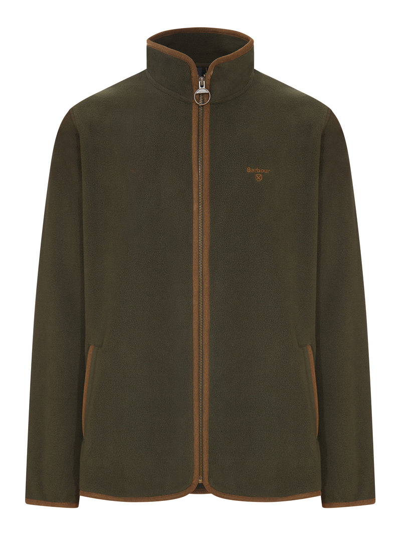 FLEECE JACKET WITH ZIP AND CONTRAST PROFILES