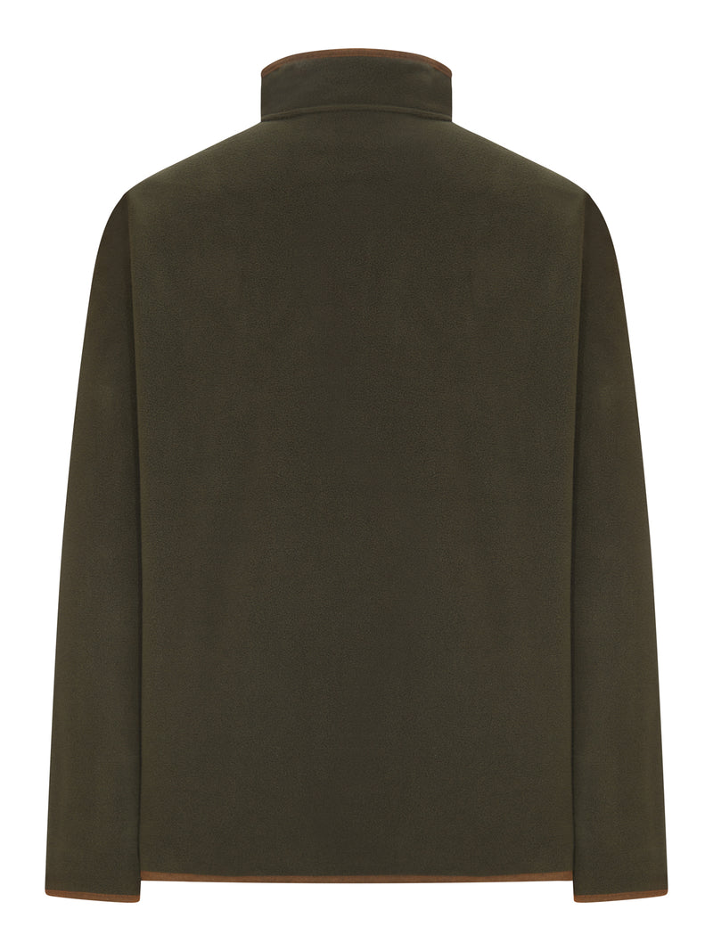 FLEECE JACKET WITH ZIP AND CONTRAST PROFILES