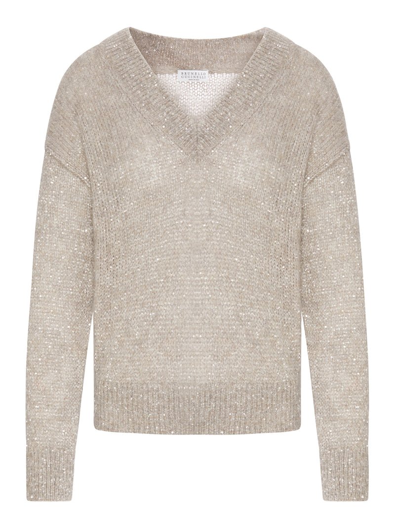 DAZZLING ENGLISH HALF RIB COTTON SWEATER