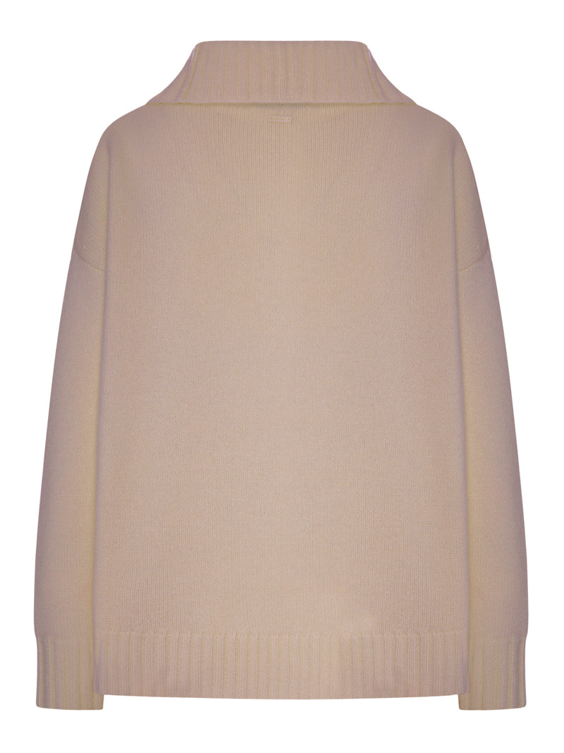 HIGH NECK SWEATER IN CASHMERE YARN