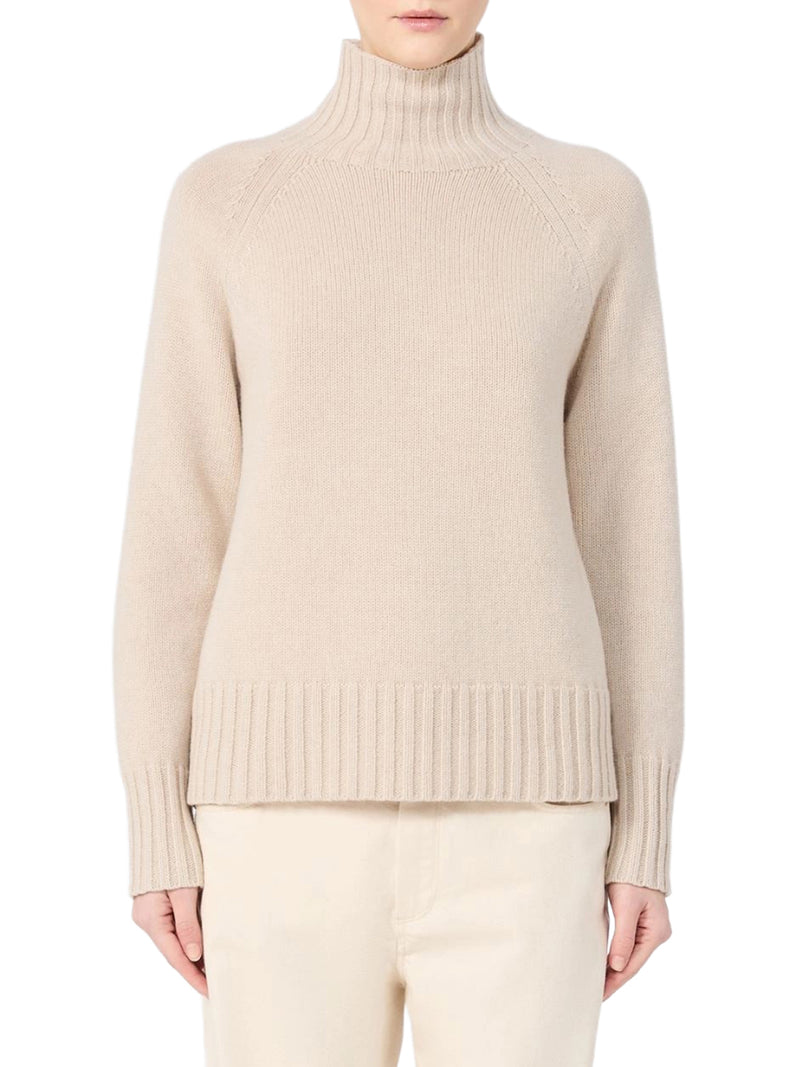 WOOL AND CASHMERE YARN TURTLENECK