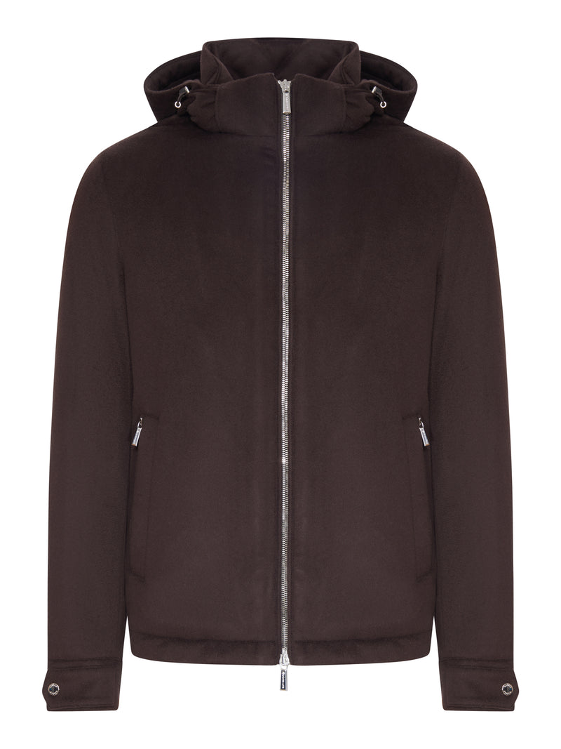 ALBINI CASHMERE HOODED JACKET