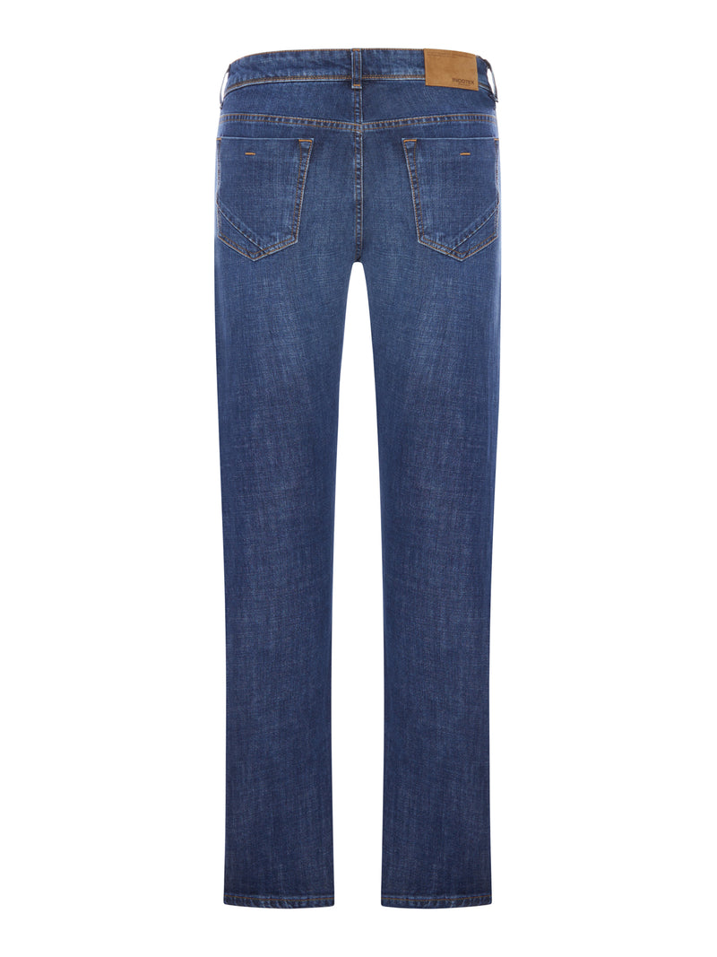 REGULAR JEANS IN MEDIUM WASH DENIM