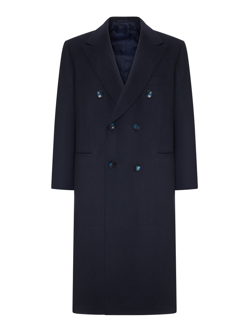 LONG DOUBLE-BREASTED CASHMERE COAT