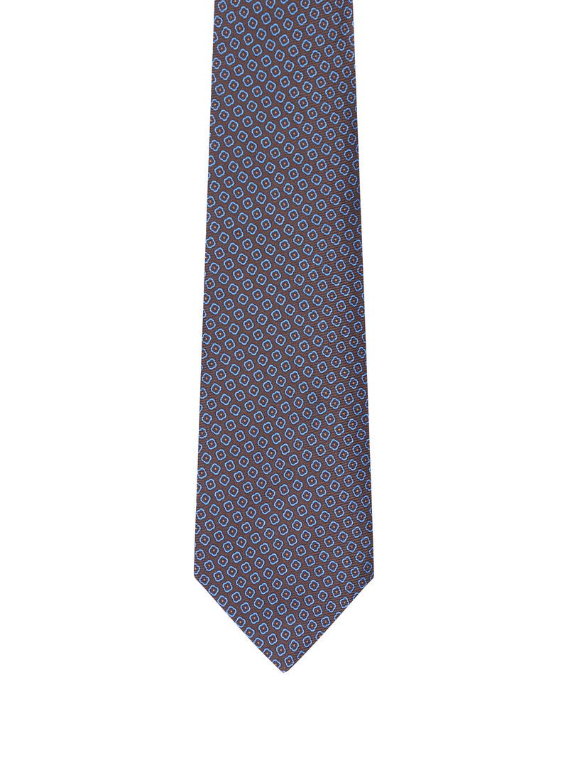 FABRIC TIE WITH MICRO GEOMETRIC PATTERN
