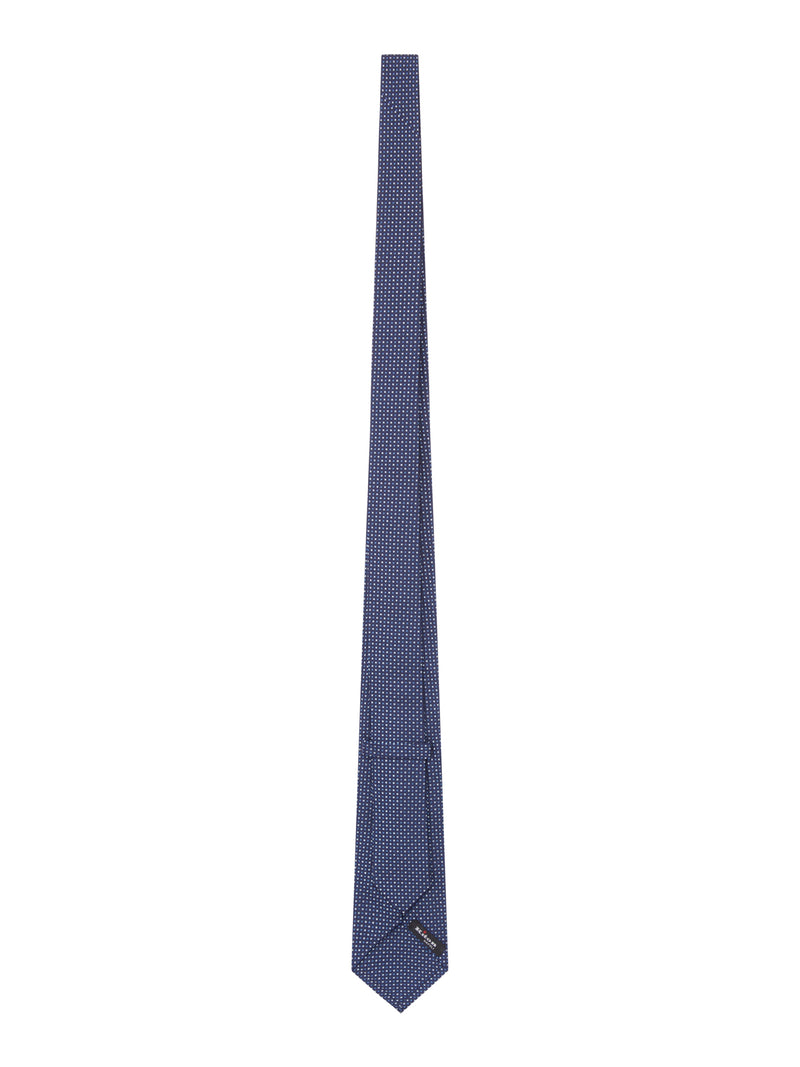 FABRIC TIE WITH MICRO GEOMETRIC PATTERN