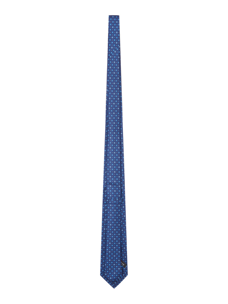 FABRIC TIE WITH MICRO GEOMETRIC PATTERN