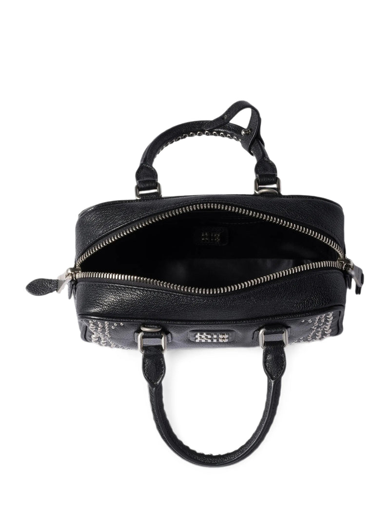 STUDDED LEATHER ARCADIE BAG