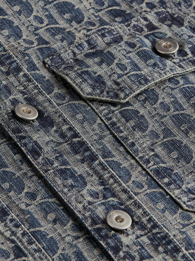 DIOR OBLIQUE DENIM SHIRT-JACKET