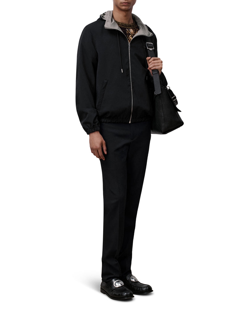 REVERSIBLE WINDBREAKER IN WATER-REPELLENT TECHNICAL FABRIC