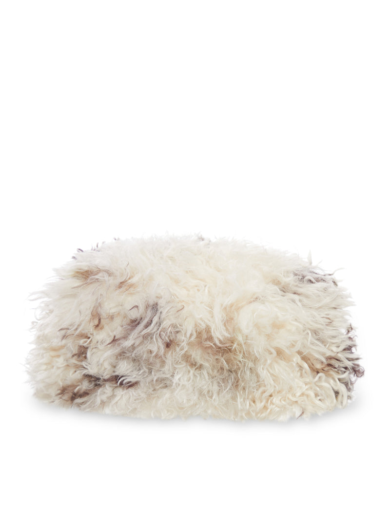 MULTICOLOR CURLY-EFFECT FAUX FUR HAT
