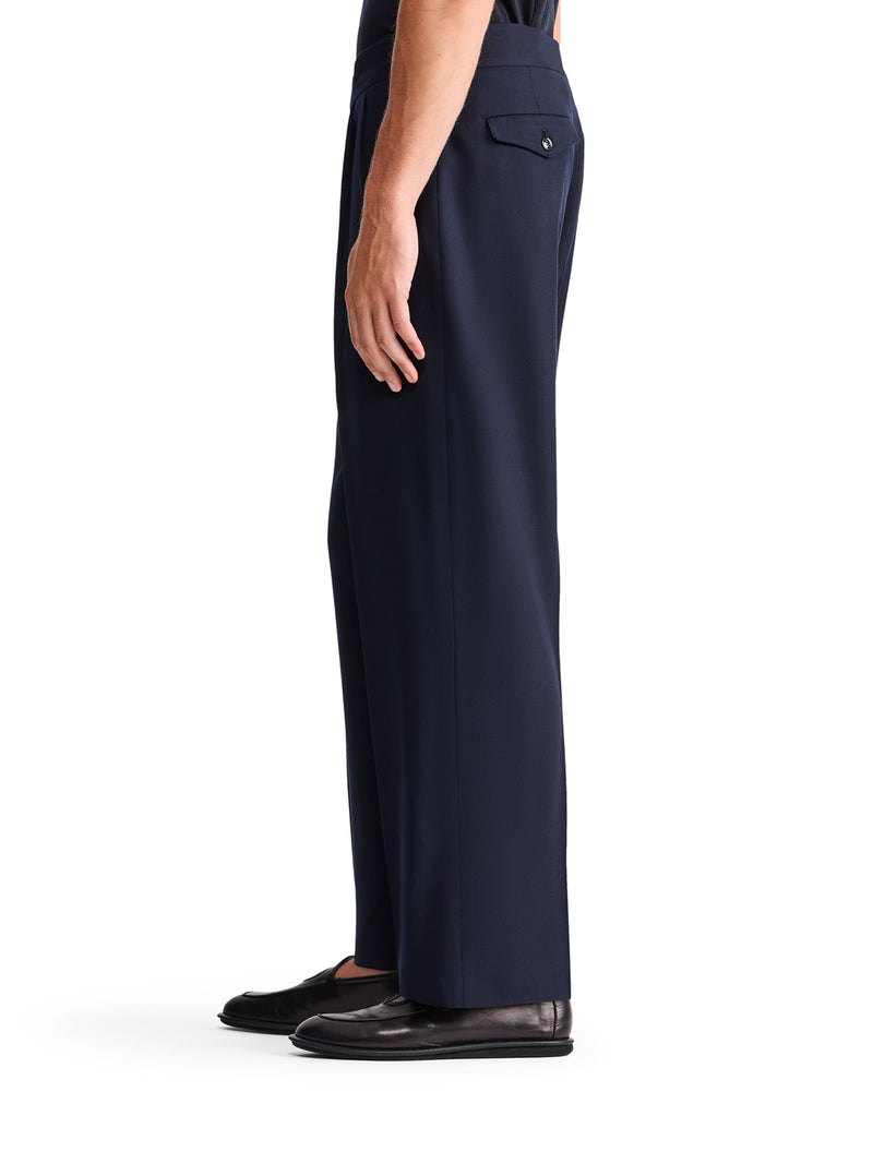 OVERSIZED TROUSERS IN FLUENT VIRGIN WOOL WITH PENCES