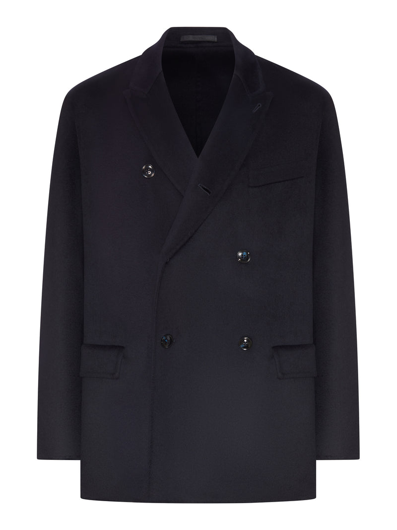 DOUBLE-BREASTED CASHMERE-BLEND JACKET