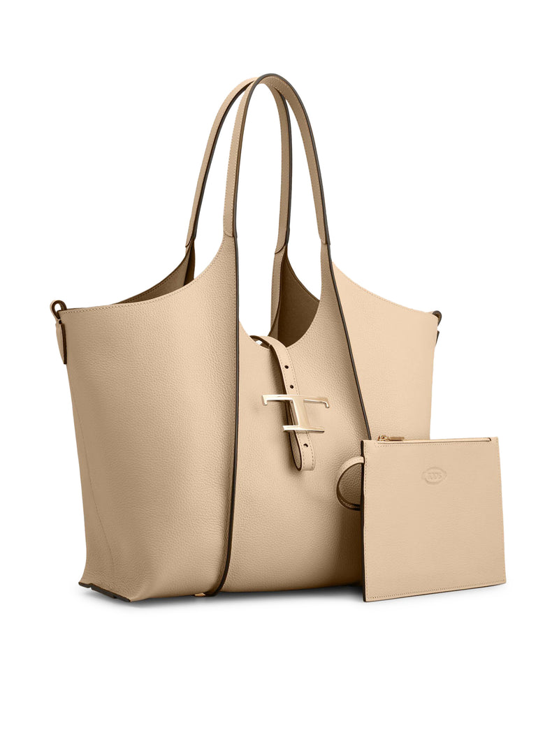 SMALL T TIMELESS LEATHER SHOPPING BAG