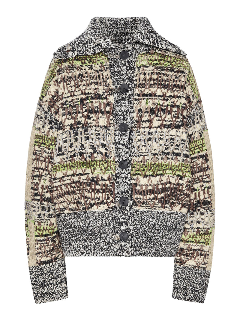 MULTICOLOR JACQUARD CARDIGAN