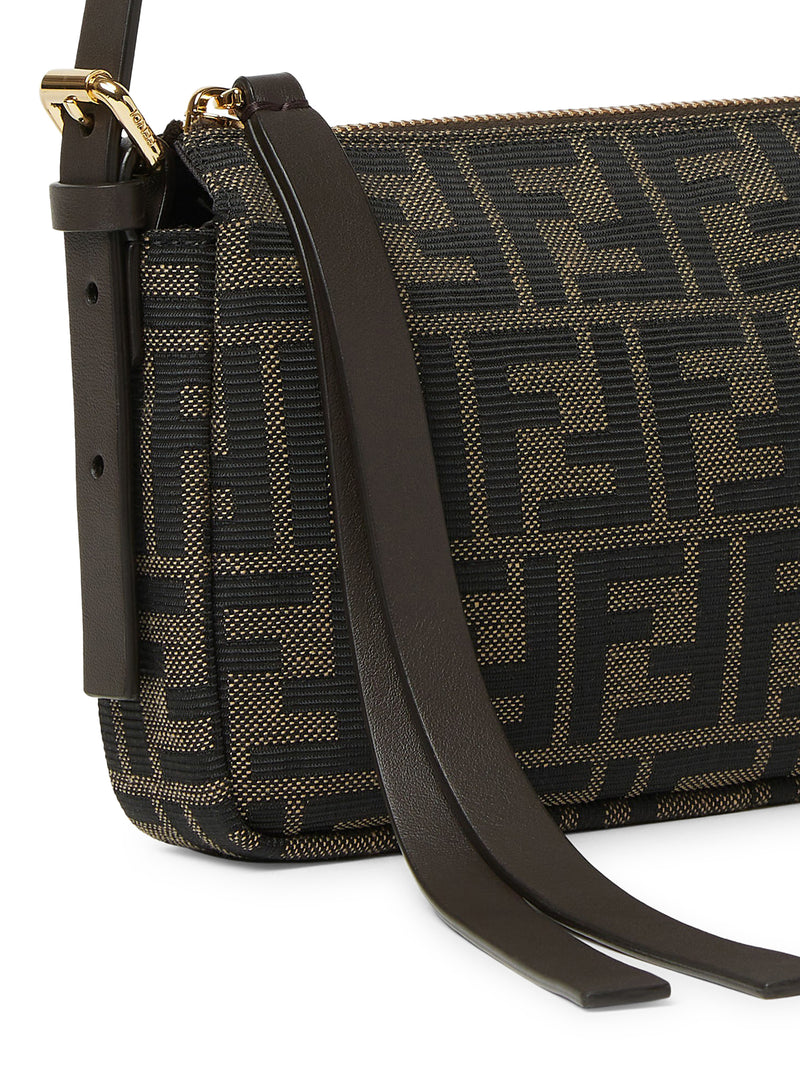 ZIP TOP SMALL BAG IN JACQUARD FABRIC ZUCCA FF