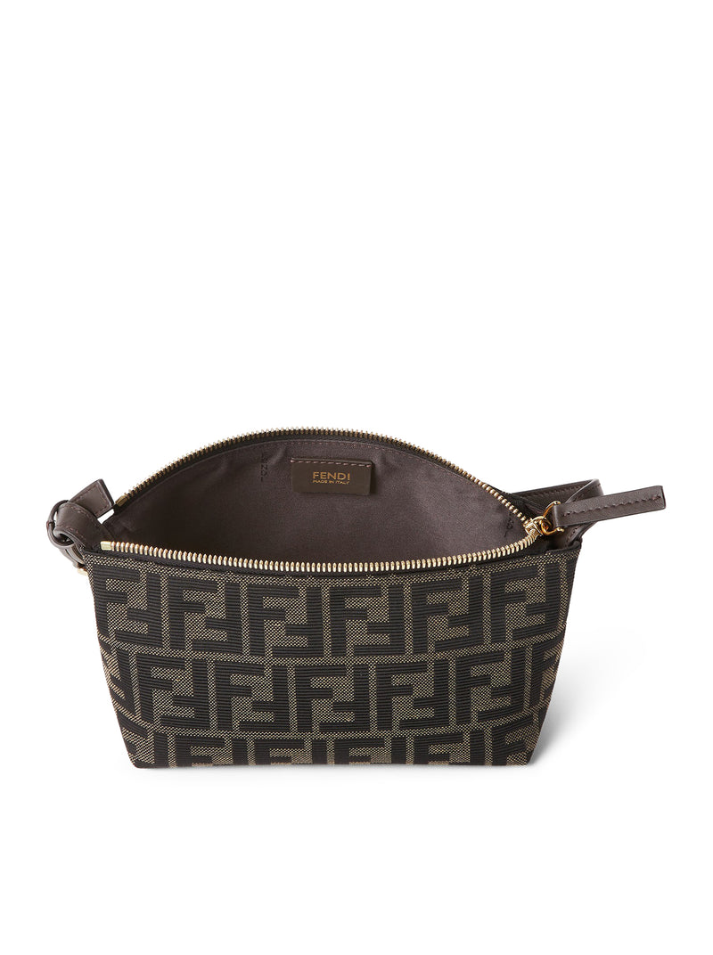 VANITY POUCH SMALL FF ZUCCA IN JACQUARD FABRIC