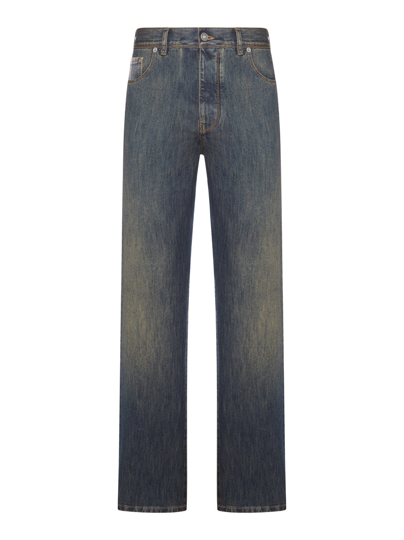 LONG REGULAR JEANS IN STONE WASH BLUE