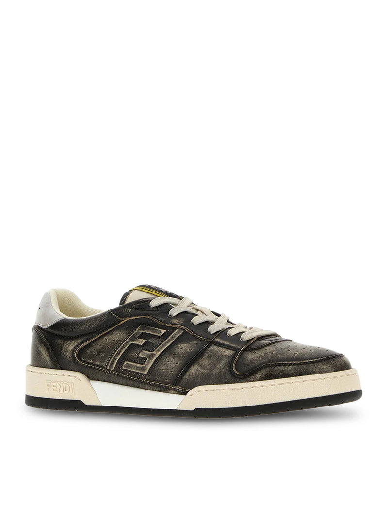 BLACK LEATHER MATCH SNEAKERS