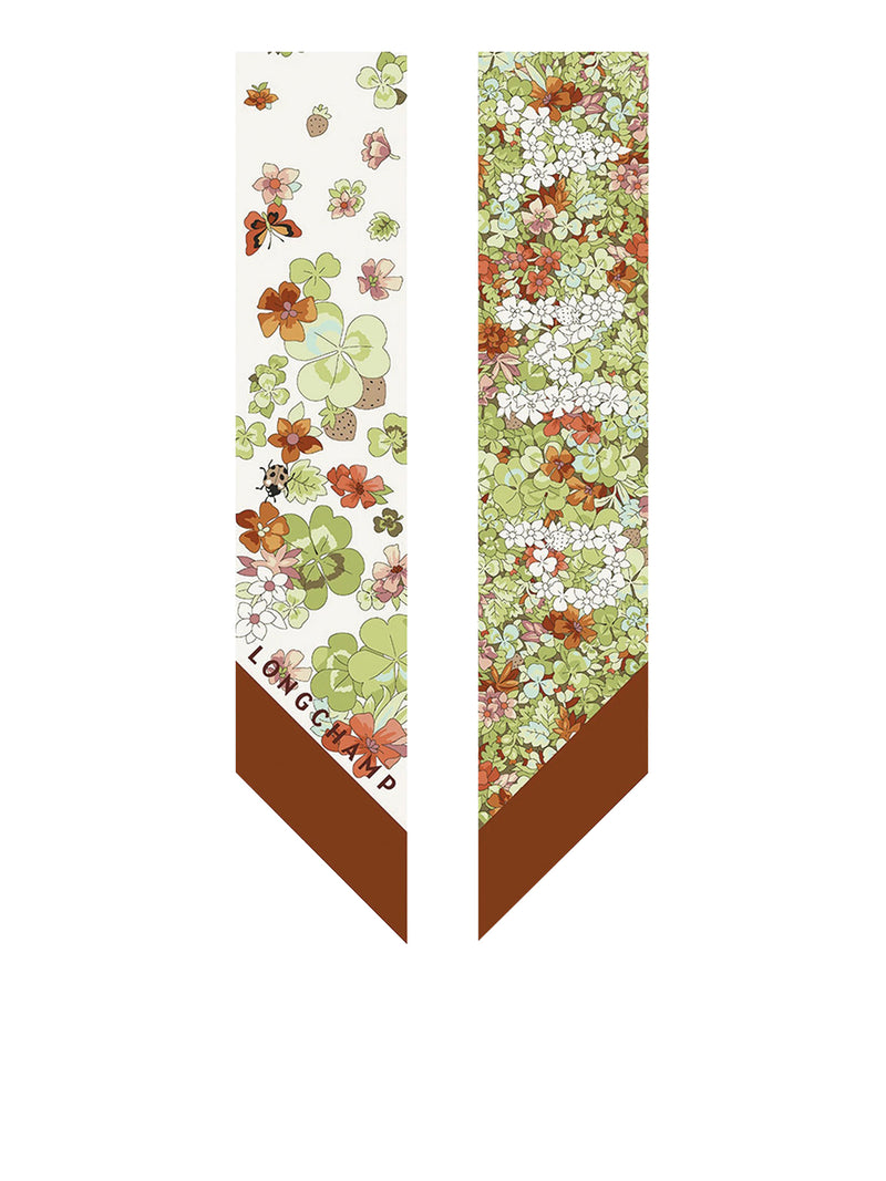 FLORAL FRISE SILK SCARF